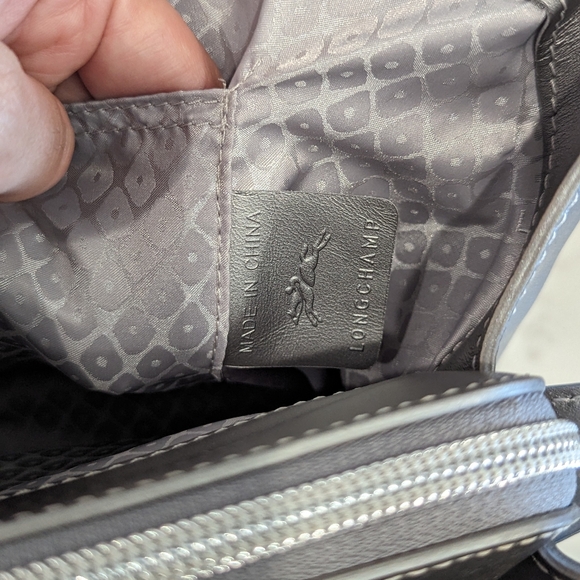 NWOT Silver Longchamp Honore Handbag - Picture 14 of 14